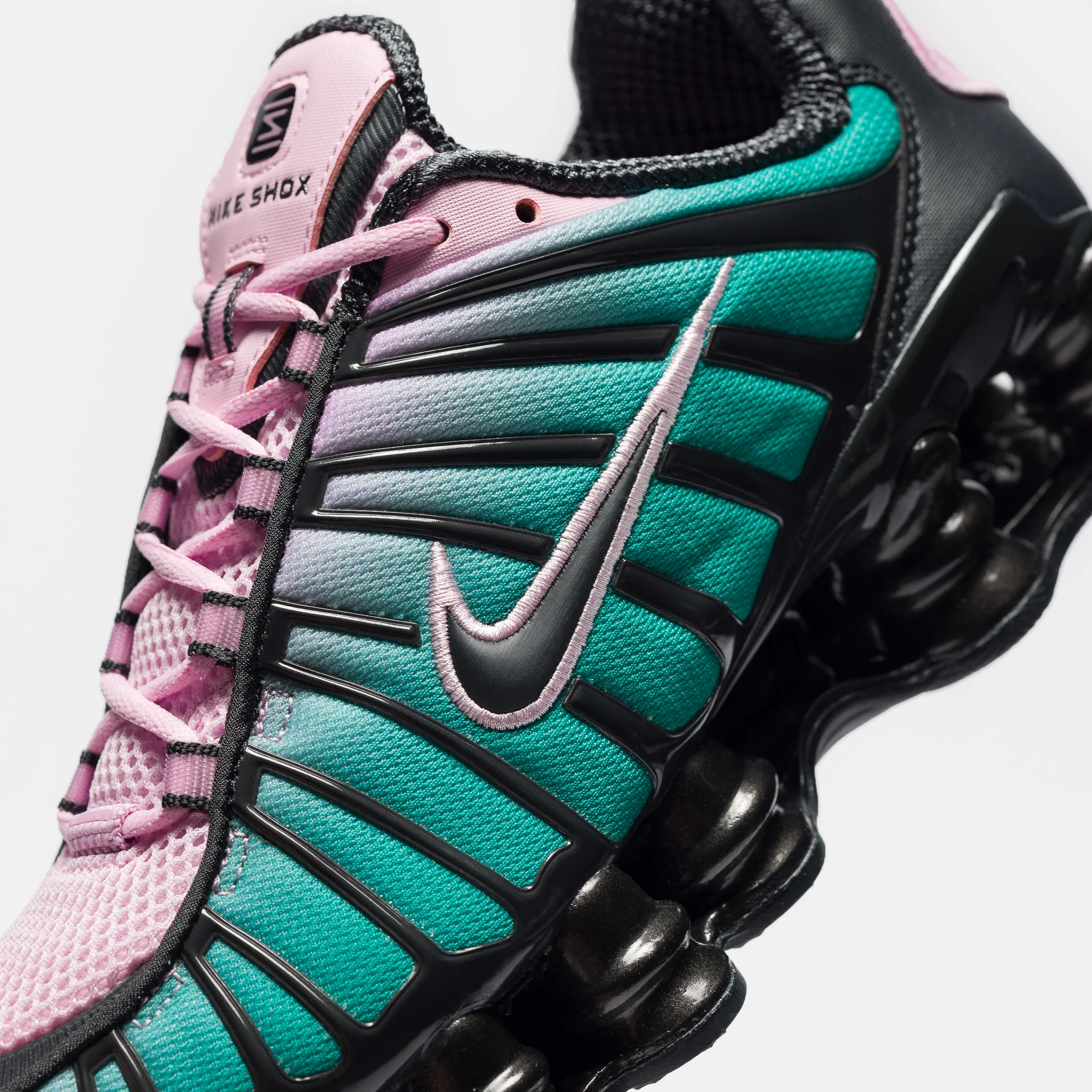 Shox TL Fade Sneaker in Lt Arctic Pink/Neptune Green/Off Noir - Image 5