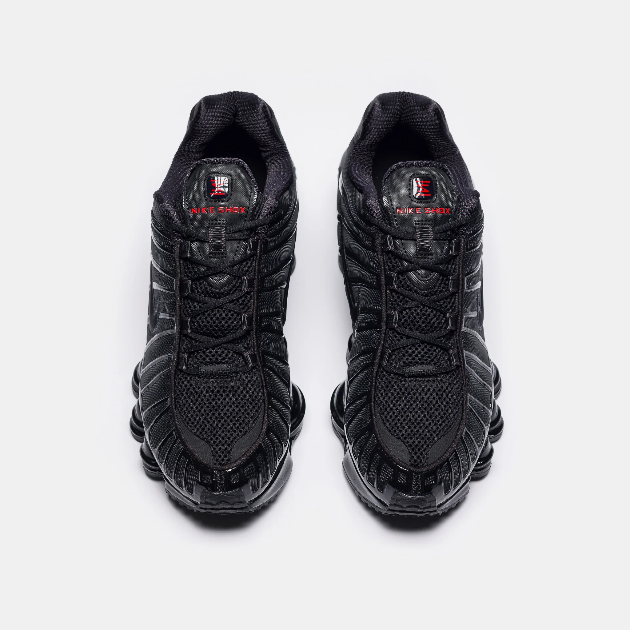Shox TL Sneaker in Black/Black/Metallic Hematite/Max Orange - Image 4