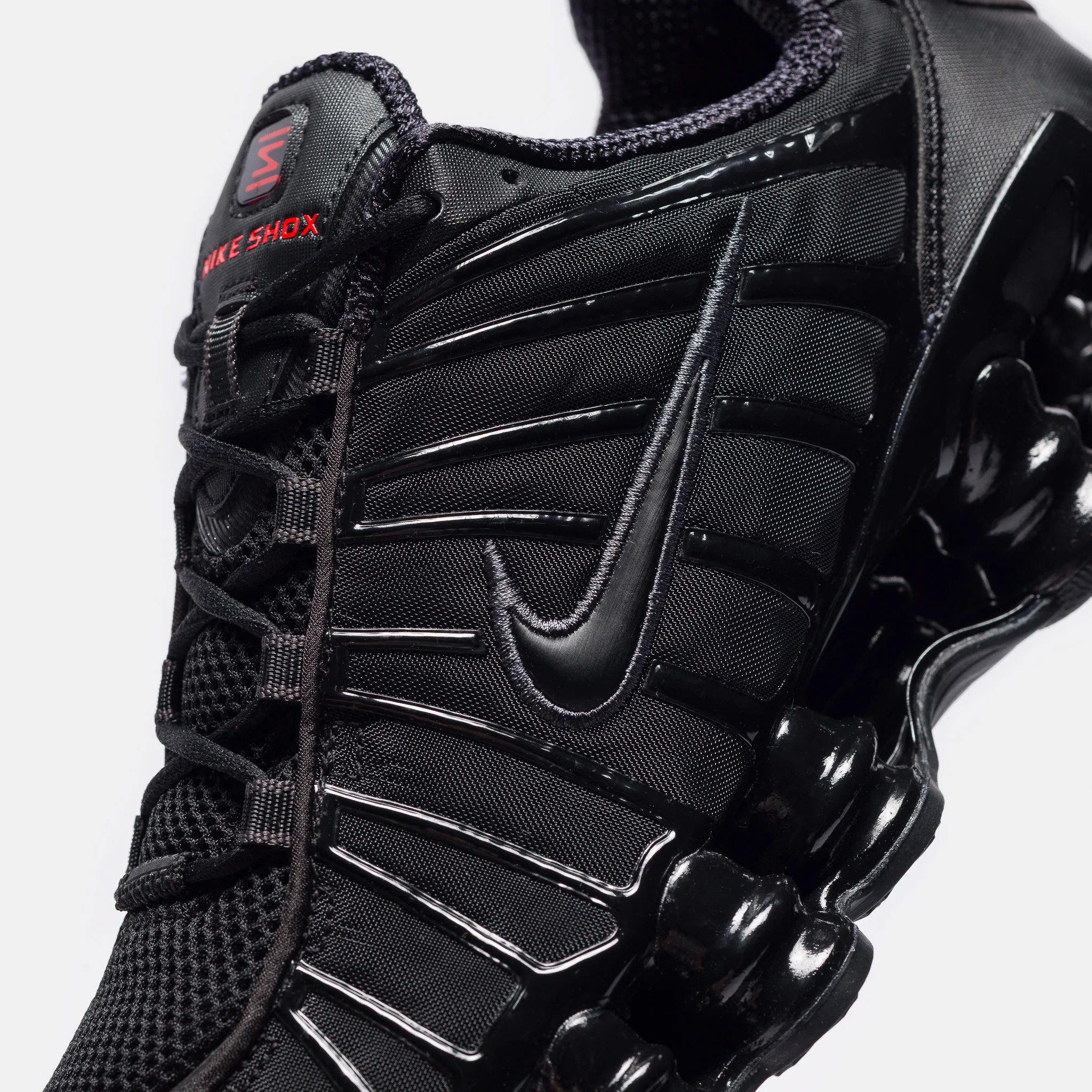 Shox TL Sneaker in Black/Black/Metallic Hematite/Max Orange - Image 5