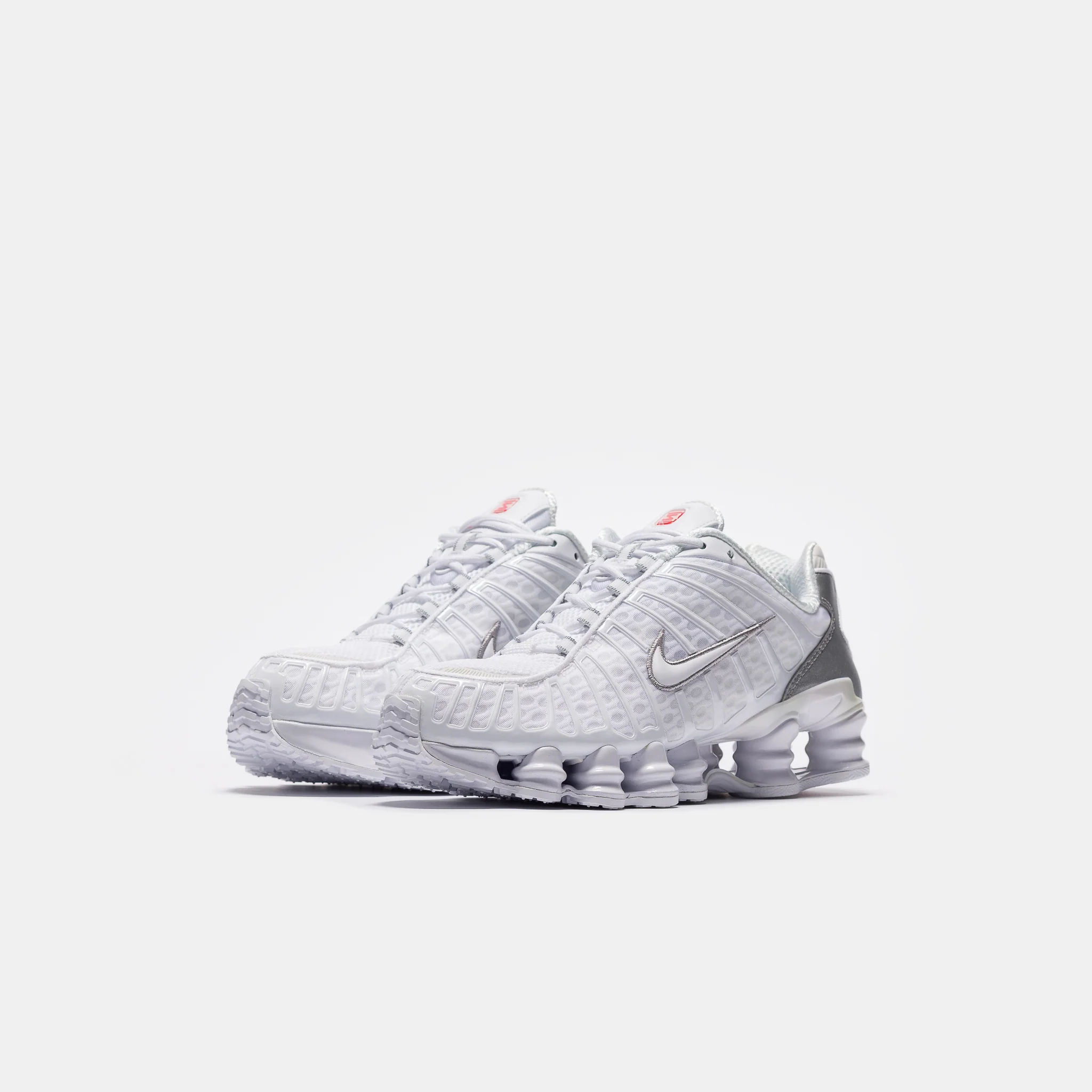Shox TL Sneaker in White/White/Metallic Silver - Image 2