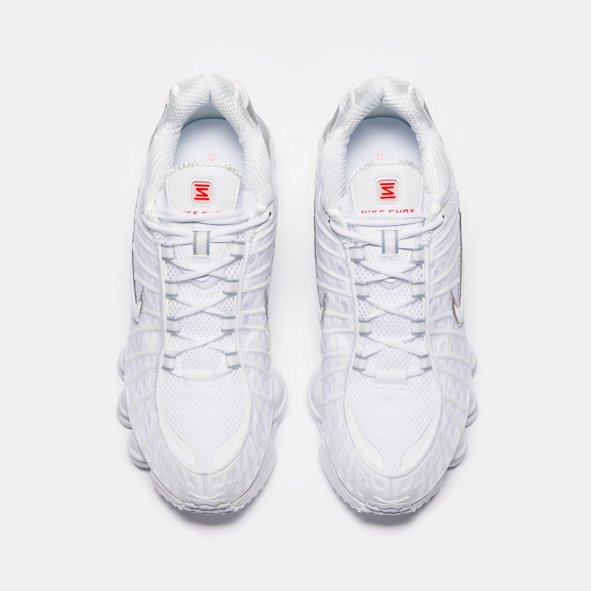 Shox TL Sneaker in White/White/Metallic Silver - Image 4