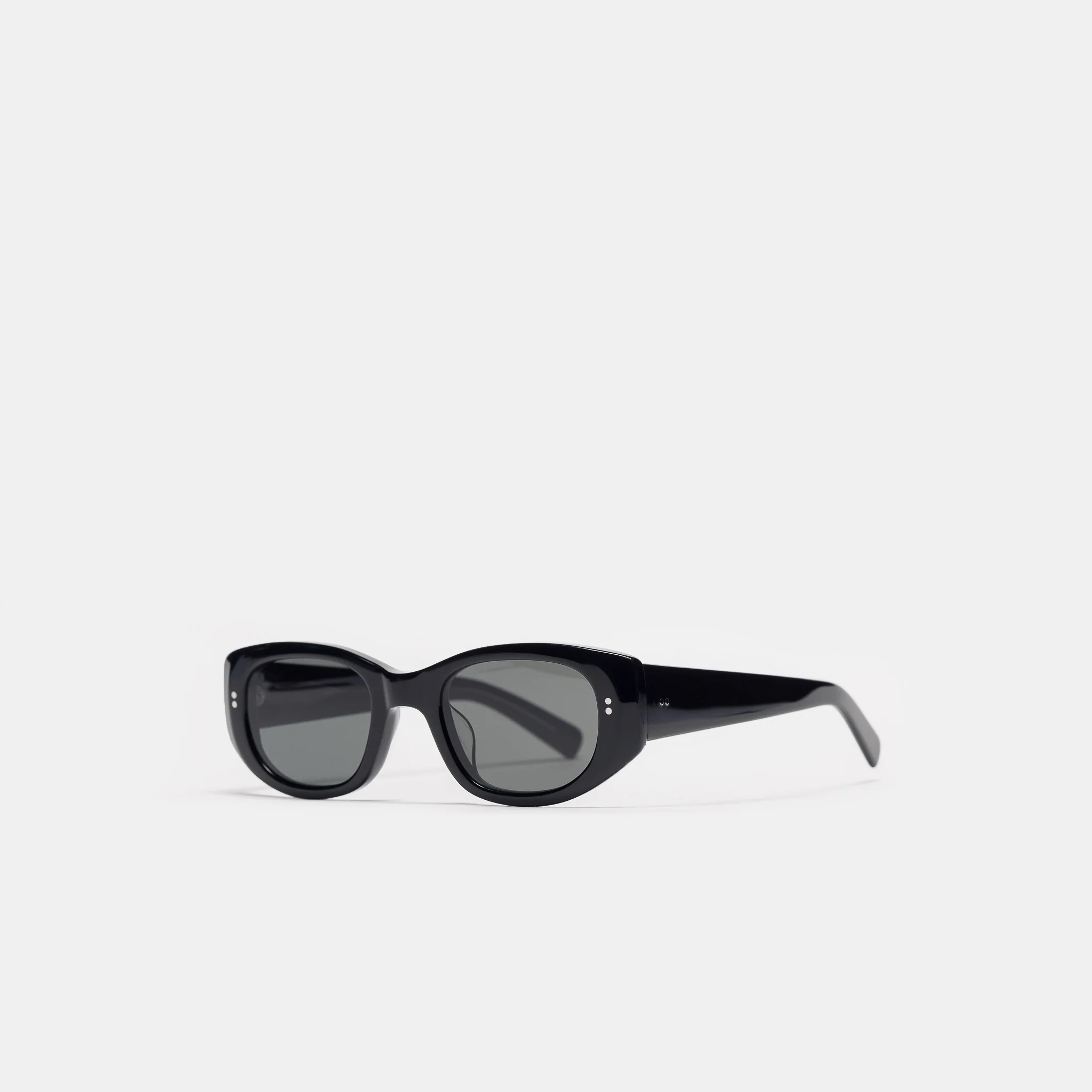 Silvia Sunglasses in Black/Black - Image 2