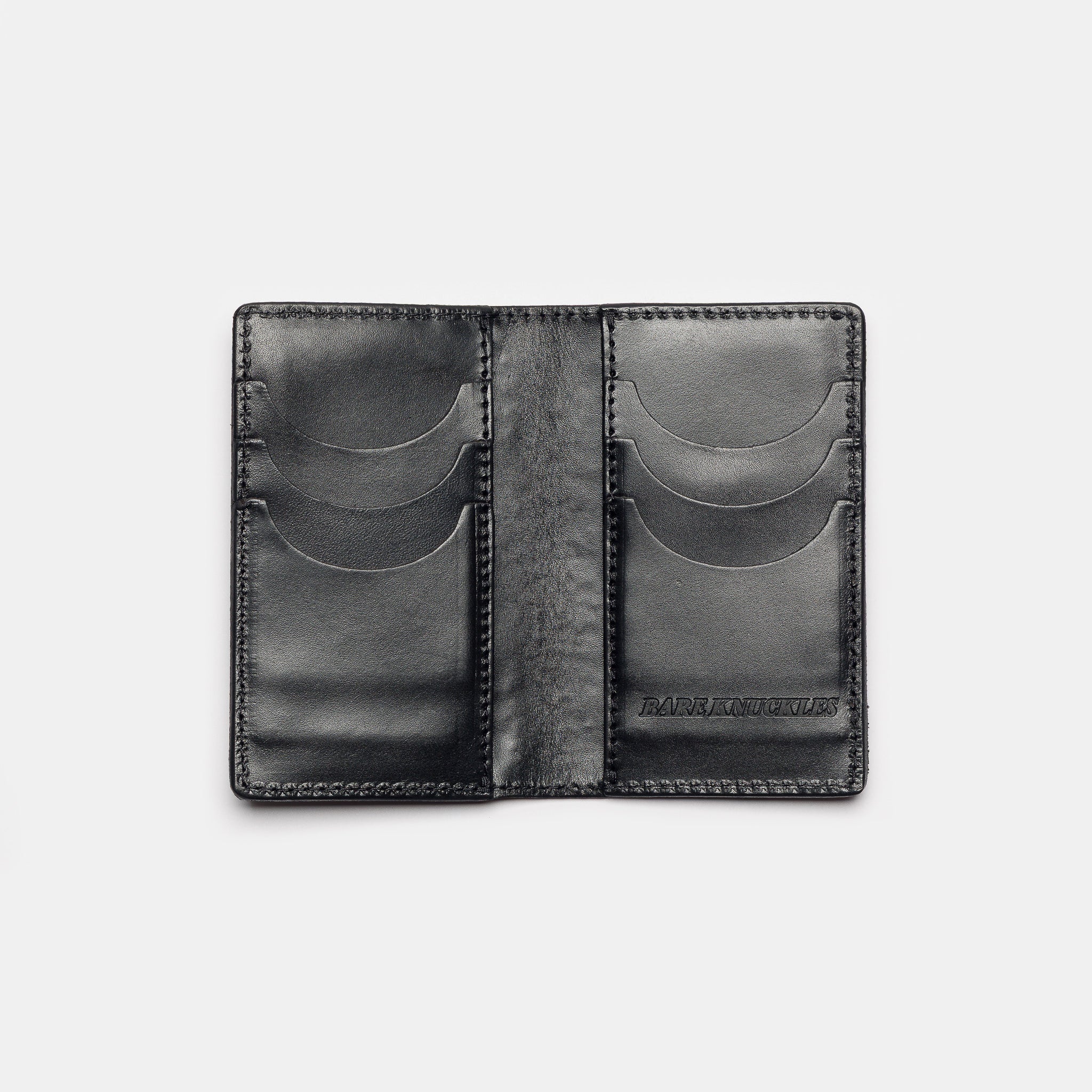 Silvio Studded Wallet in Black Cowhide - Image 2