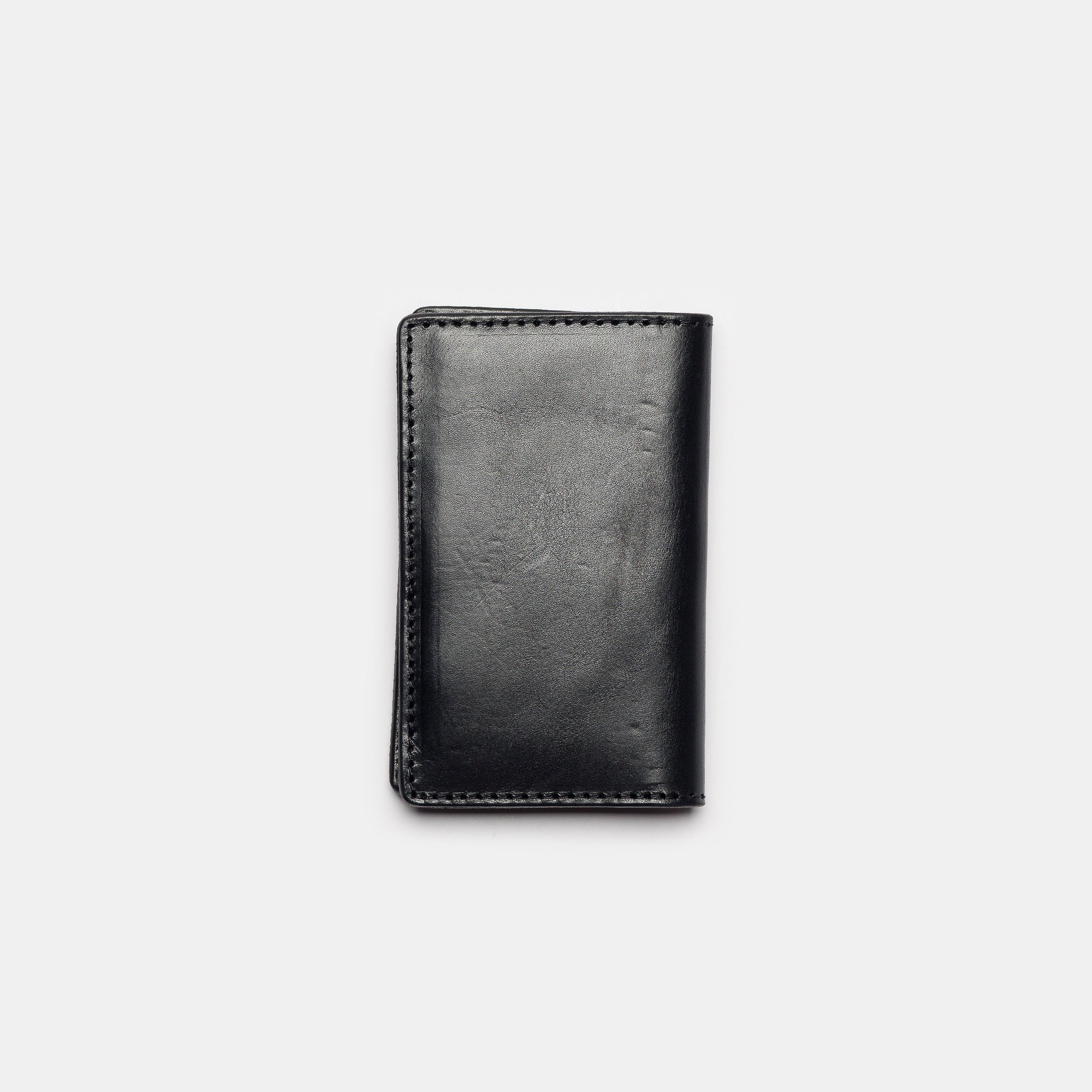 Silvio Studded Wallet in Black Cowhide - Image 3