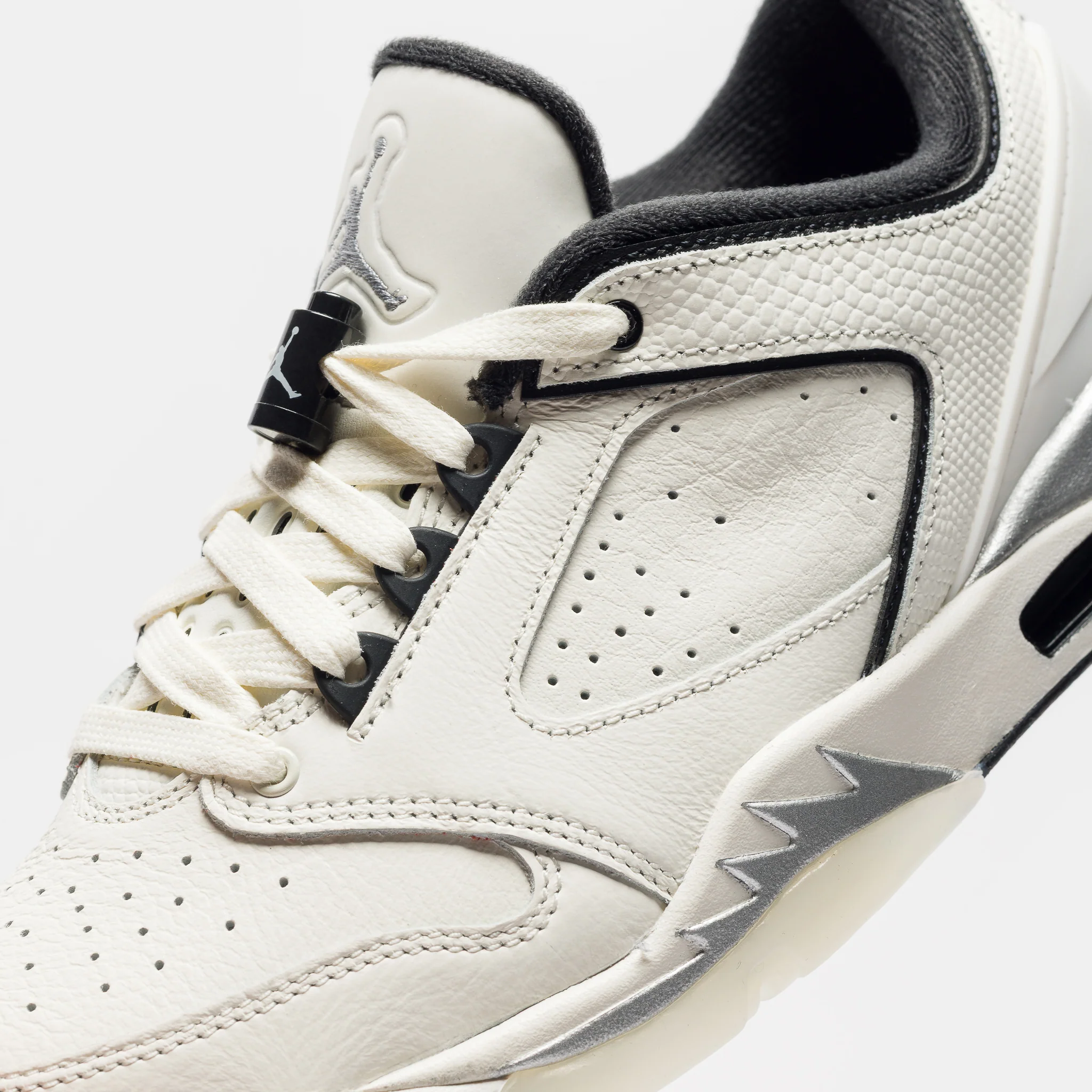 Sixty Plus Low Sneaker in Sail/Metallic Silver/Black/Swan - Image 5