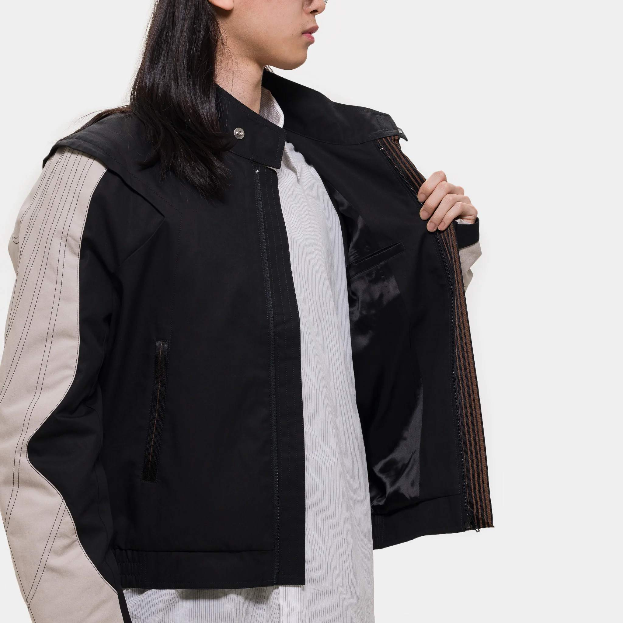 Solix Jacket in Black Sable/Seedpearl - Image 5
