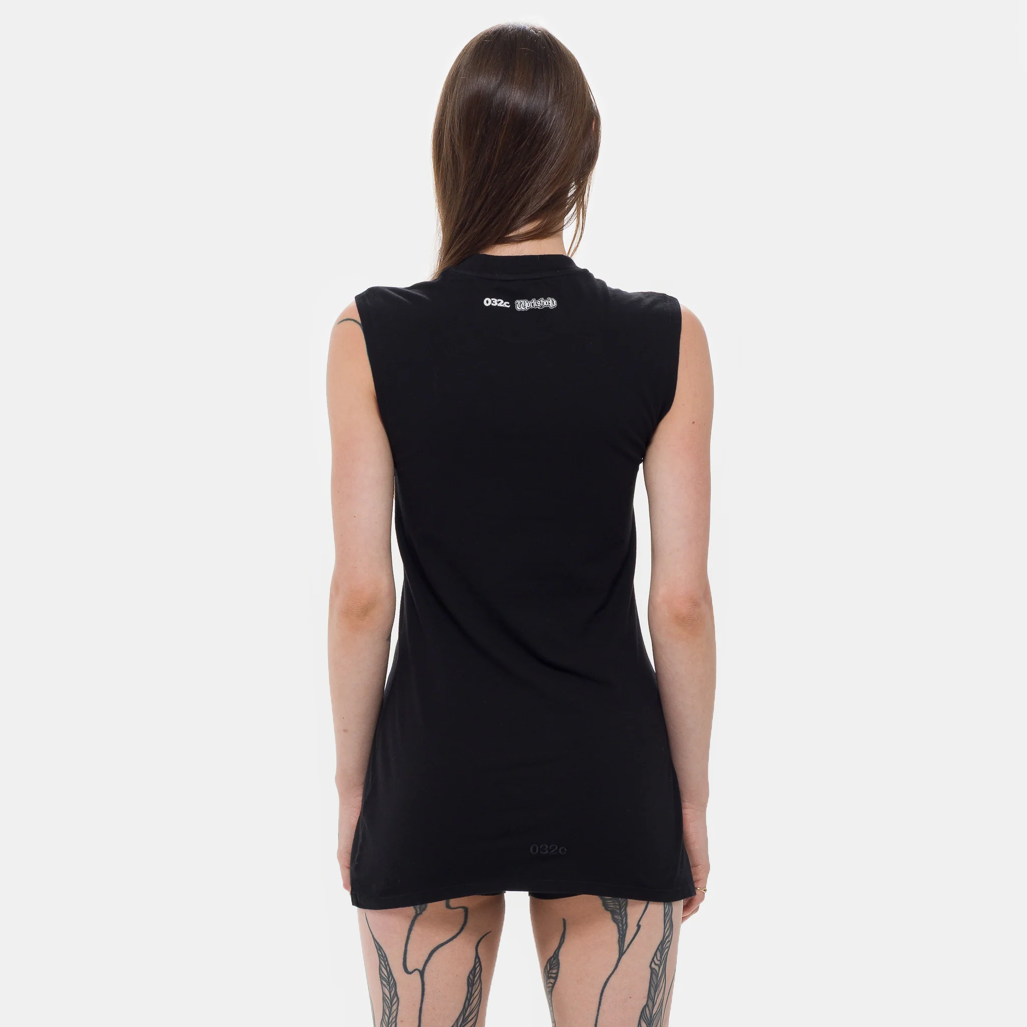 Super Bad Jersey Dress and  Hotpants in Faded Black - Image 3