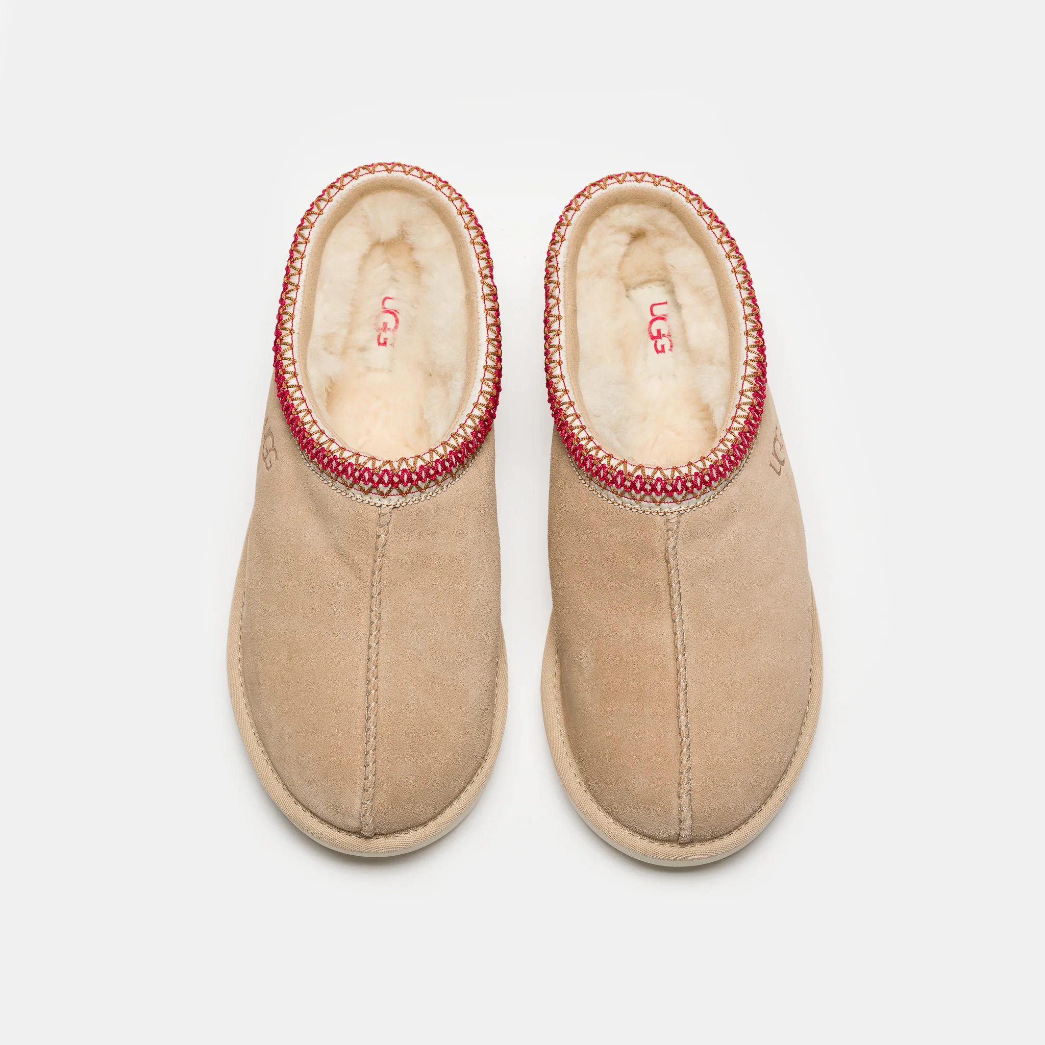 Tasman II Slipper in Sand/Dark Cherry - Image 4