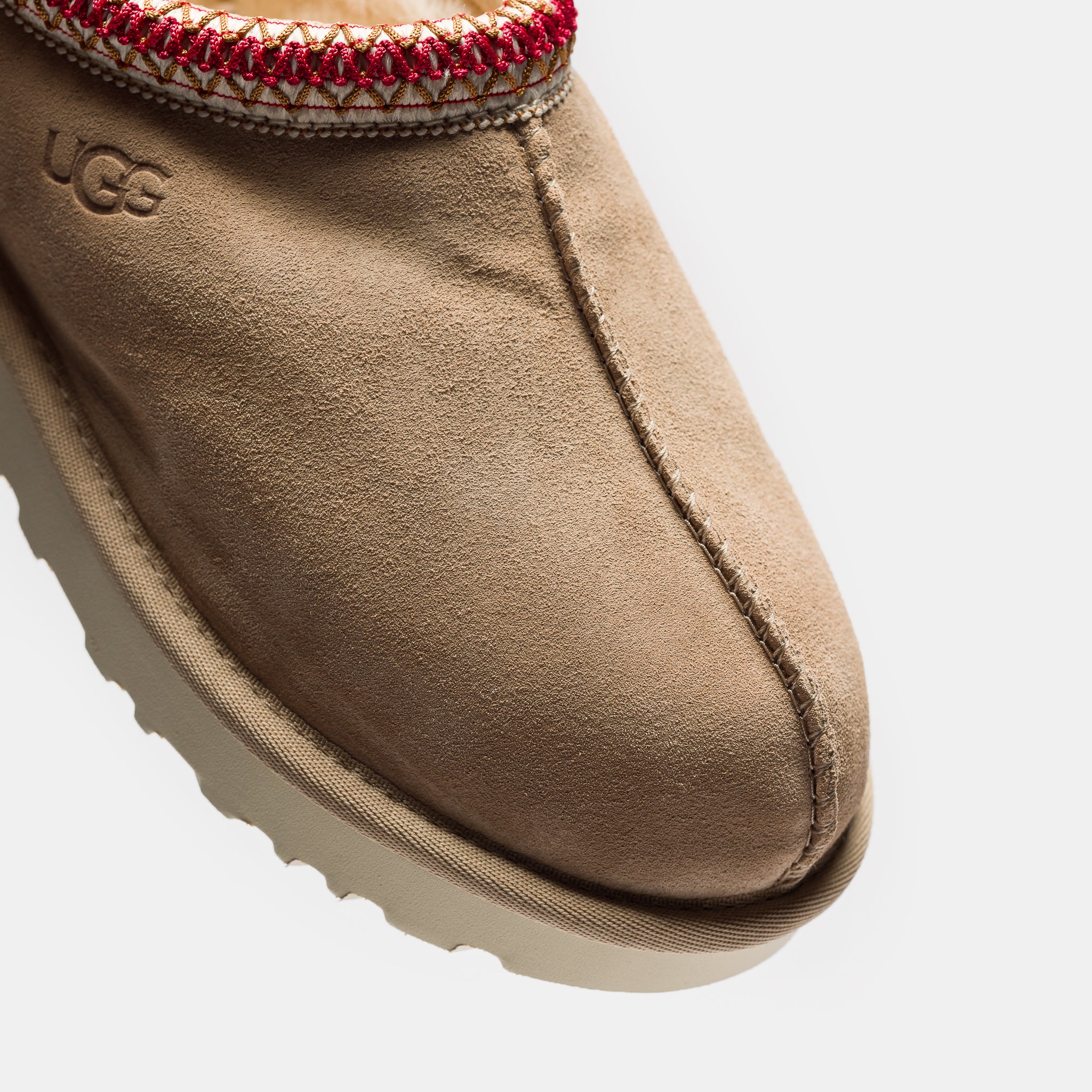 Tasman II Slipper in Sand/Dark Cherry - Image 6