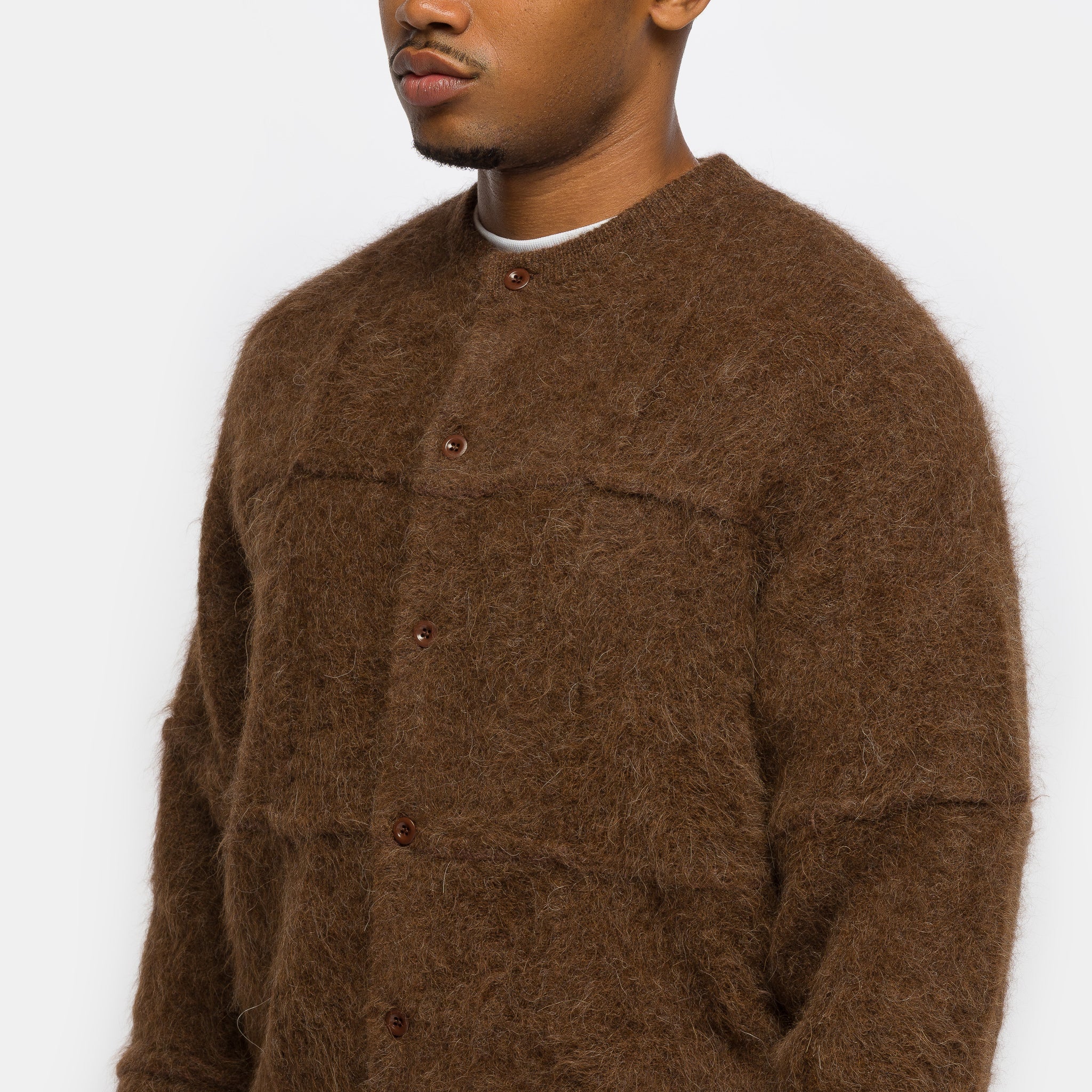 Tinsley Alpaca Cardigan in Tobacco - Image 4