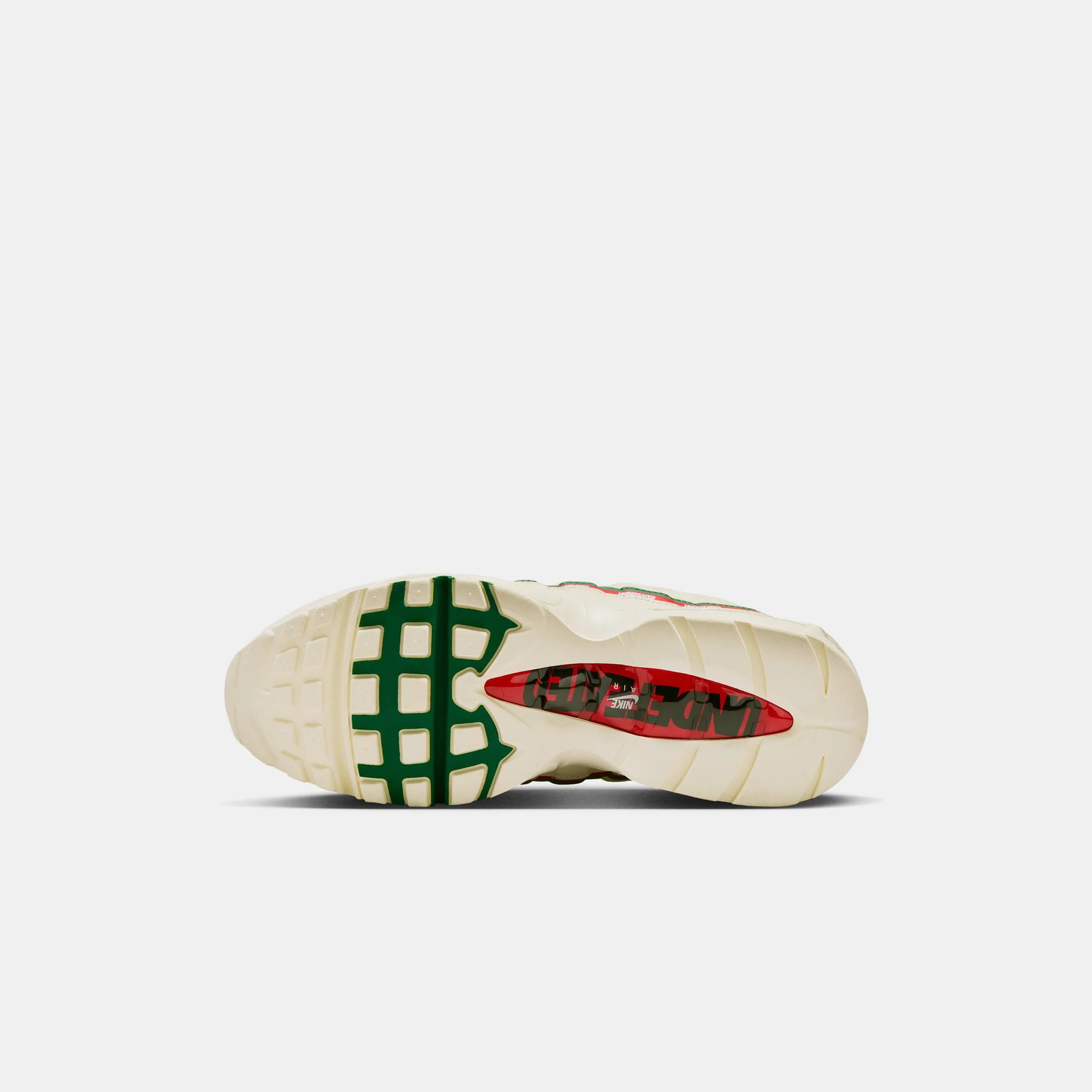 UNDEFEATED Air Max 95 Sneaker in Sail/Metallic Silver/Gorge Green - Image 3