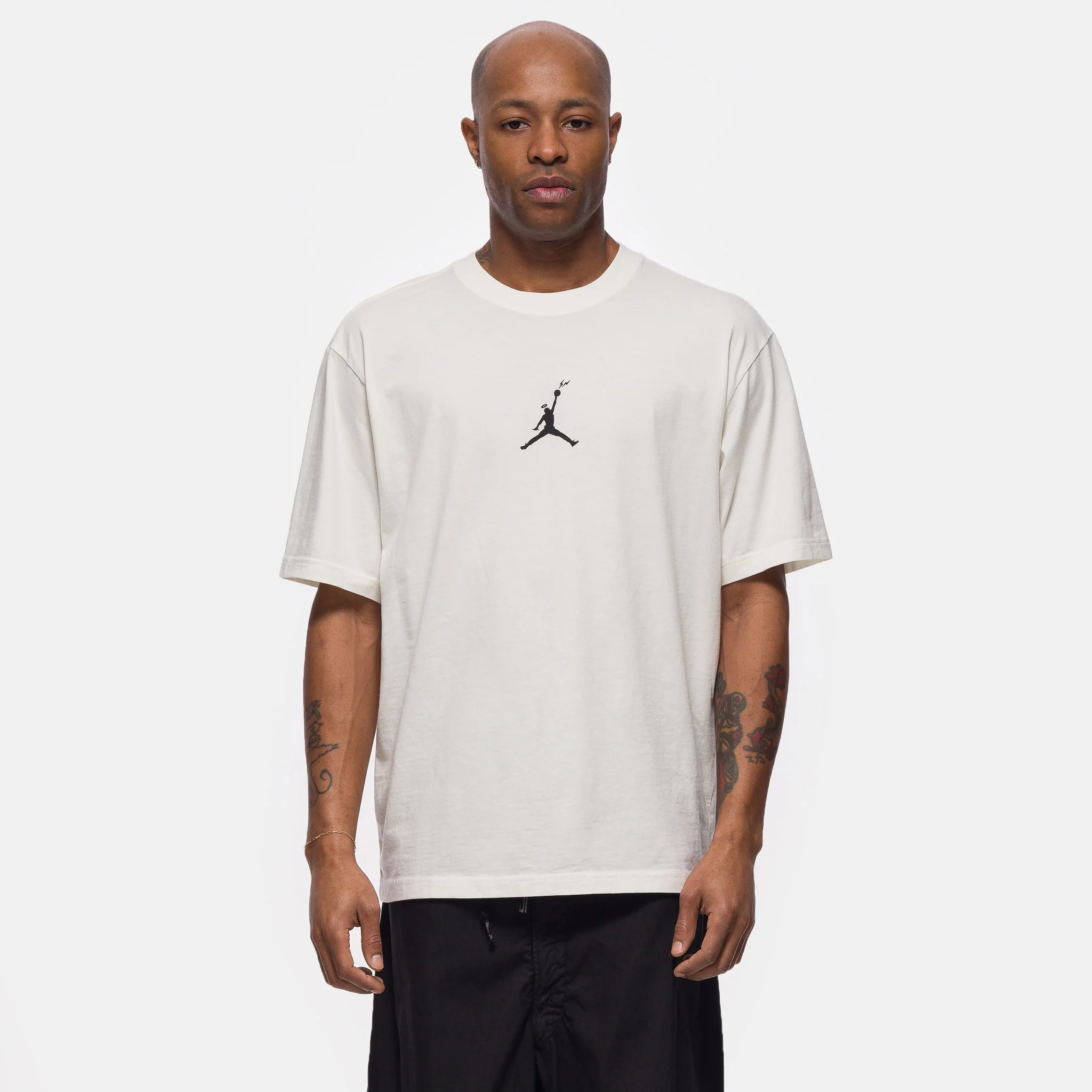 Union x Fragment T-Shirt in Pale Ivory/Ivory/Black
