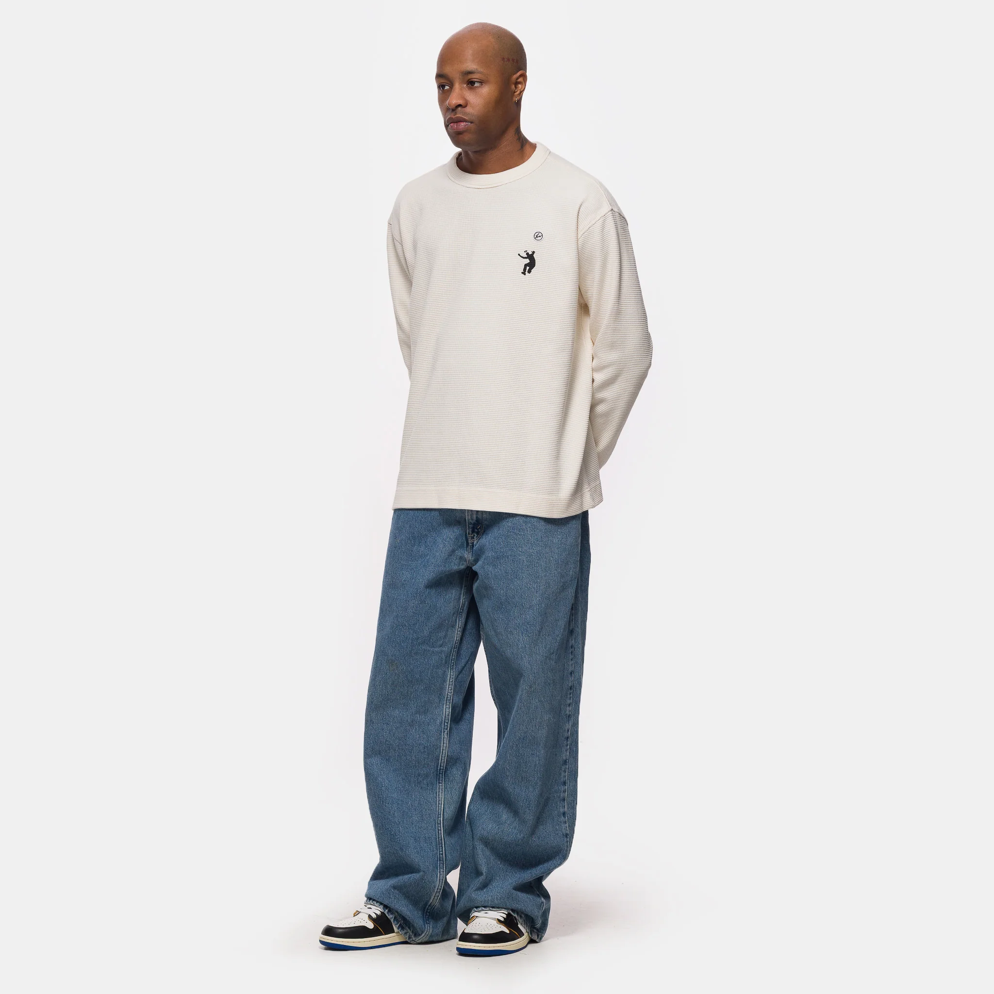 Union x Fragment Thermal in Pale Ivory/Team Orange/White/Black - Image 2