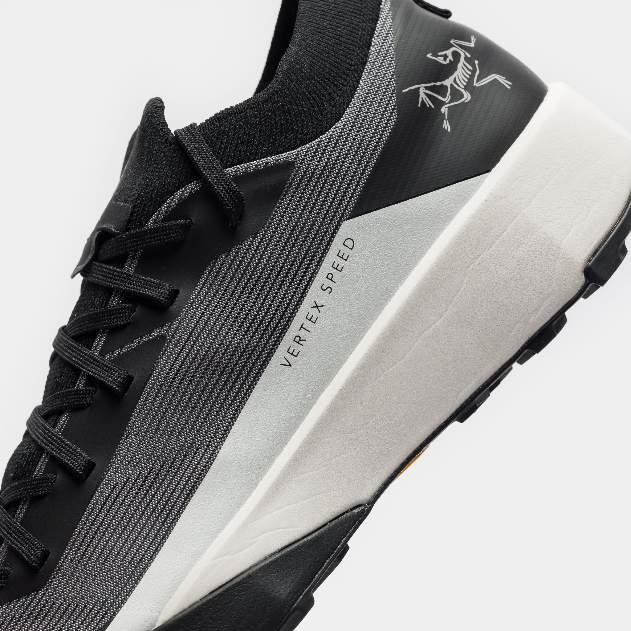 Vertex Speed Low Sneaker in Black/Arctic Silk - Image 5