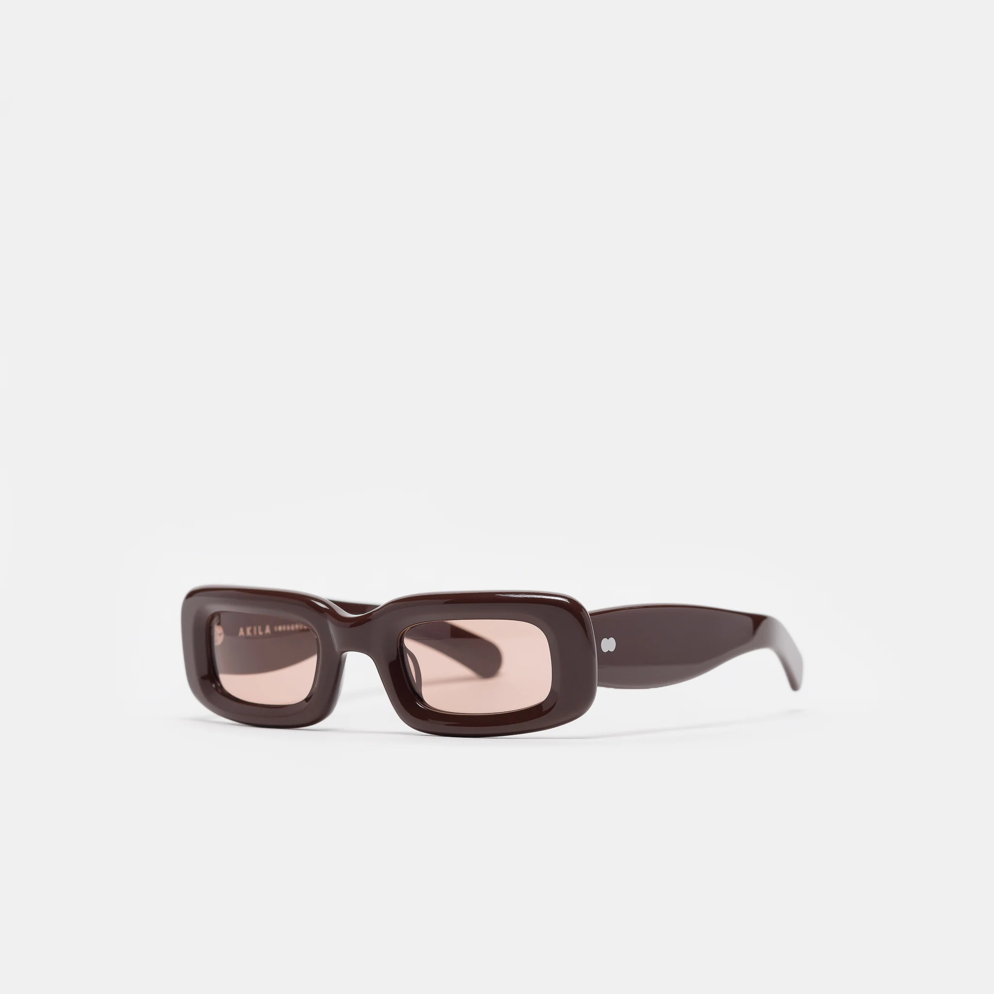 Verve Inflated Sunglasses in Brown/Brown - Image 2