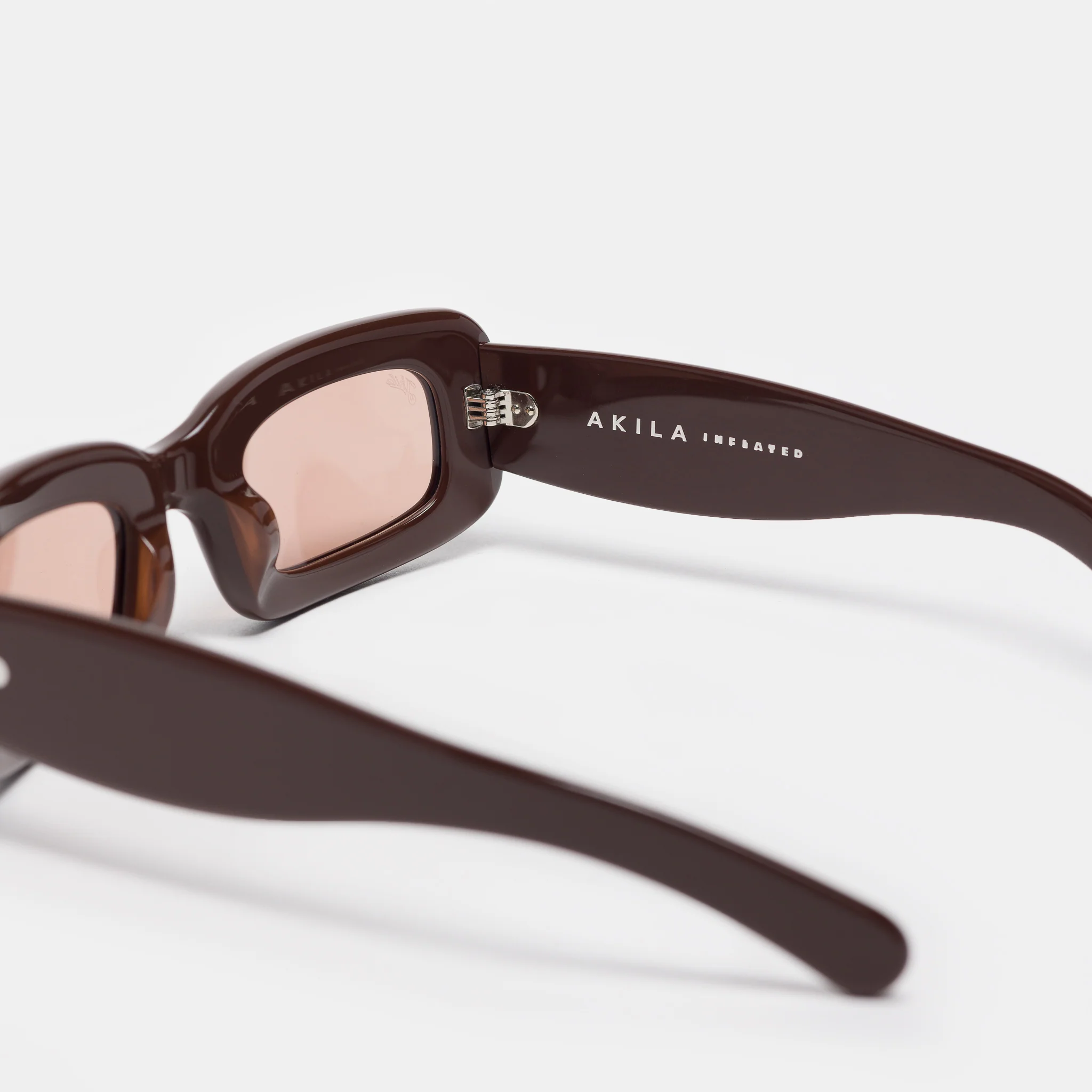 Verve Inflated Sunglasses in Brown/Brown - Image 3