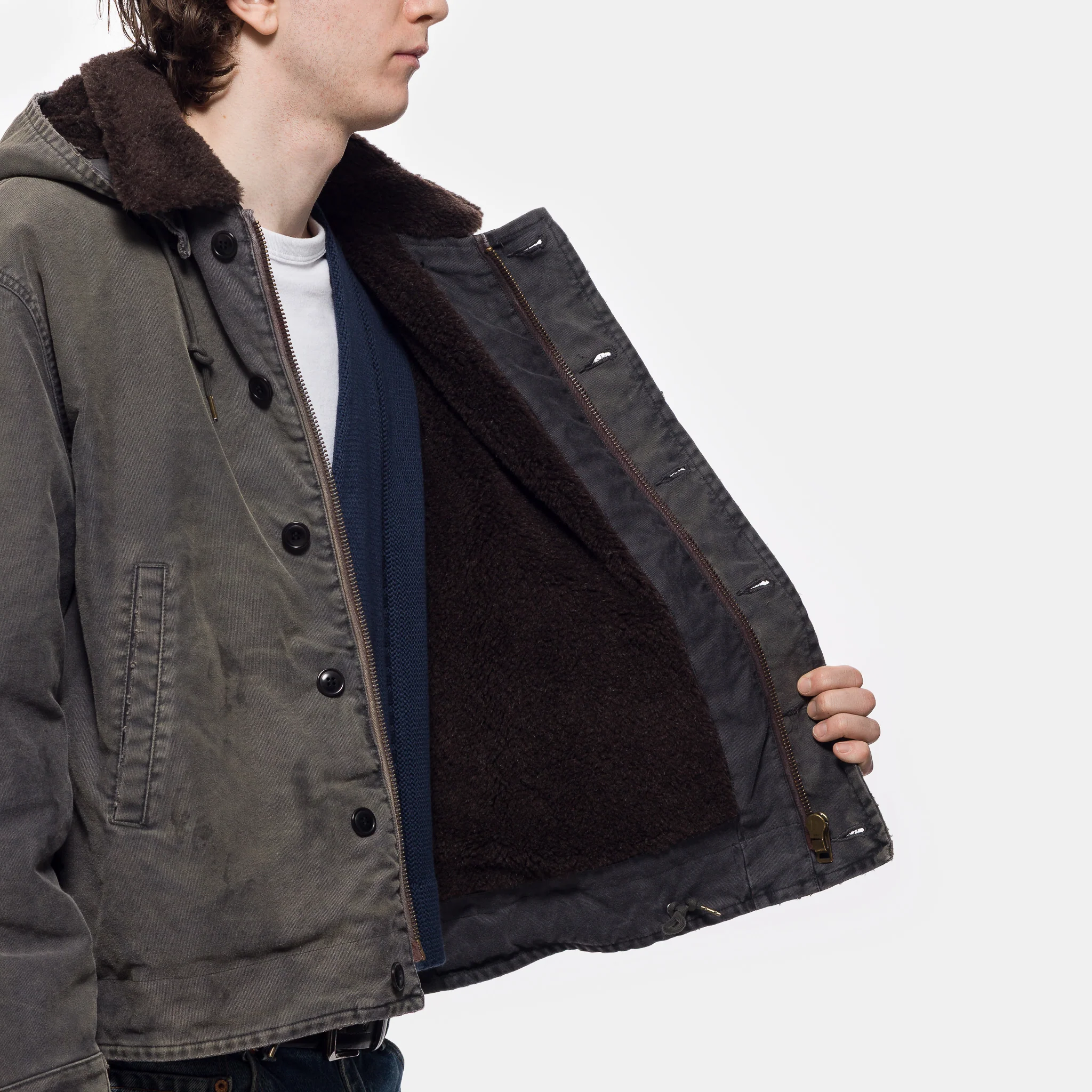 Vintage FN Deck Jacket in Blue - Image 3