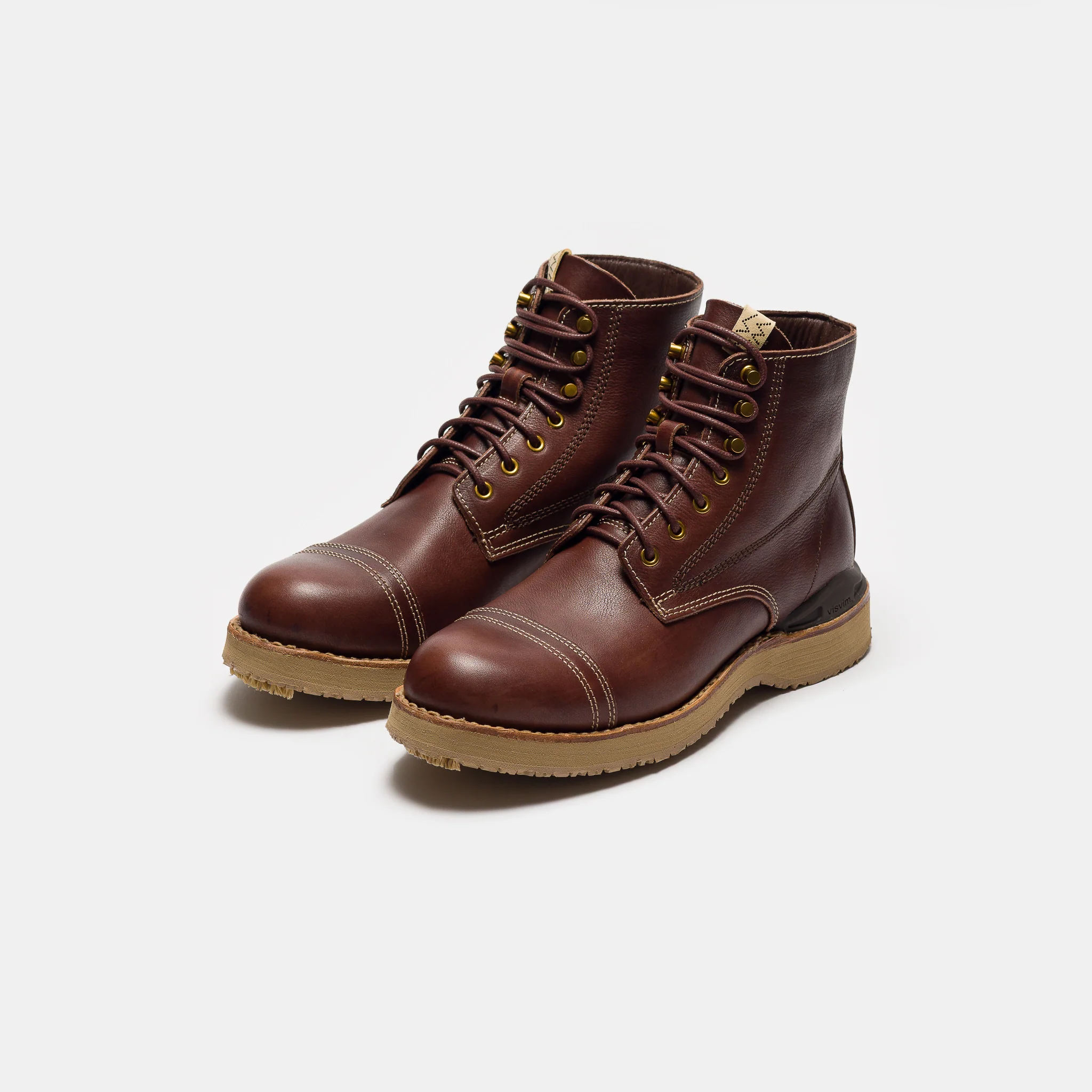 Virgil Cap-Folk Boot in Dark Brown - Image 3