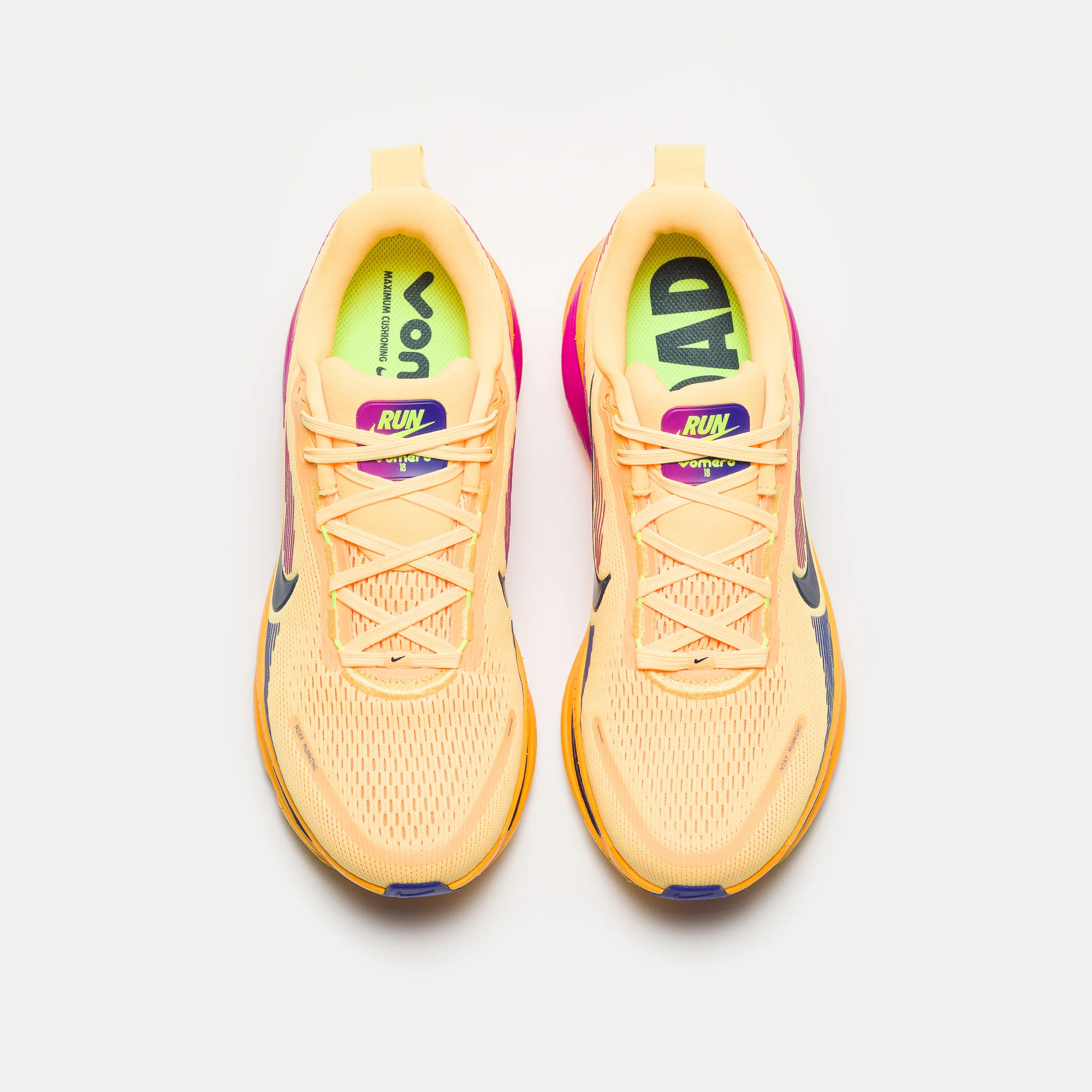Vomero 18 Sneaker in Citron Pulse/Blue Void/Laser Orange - Image 4