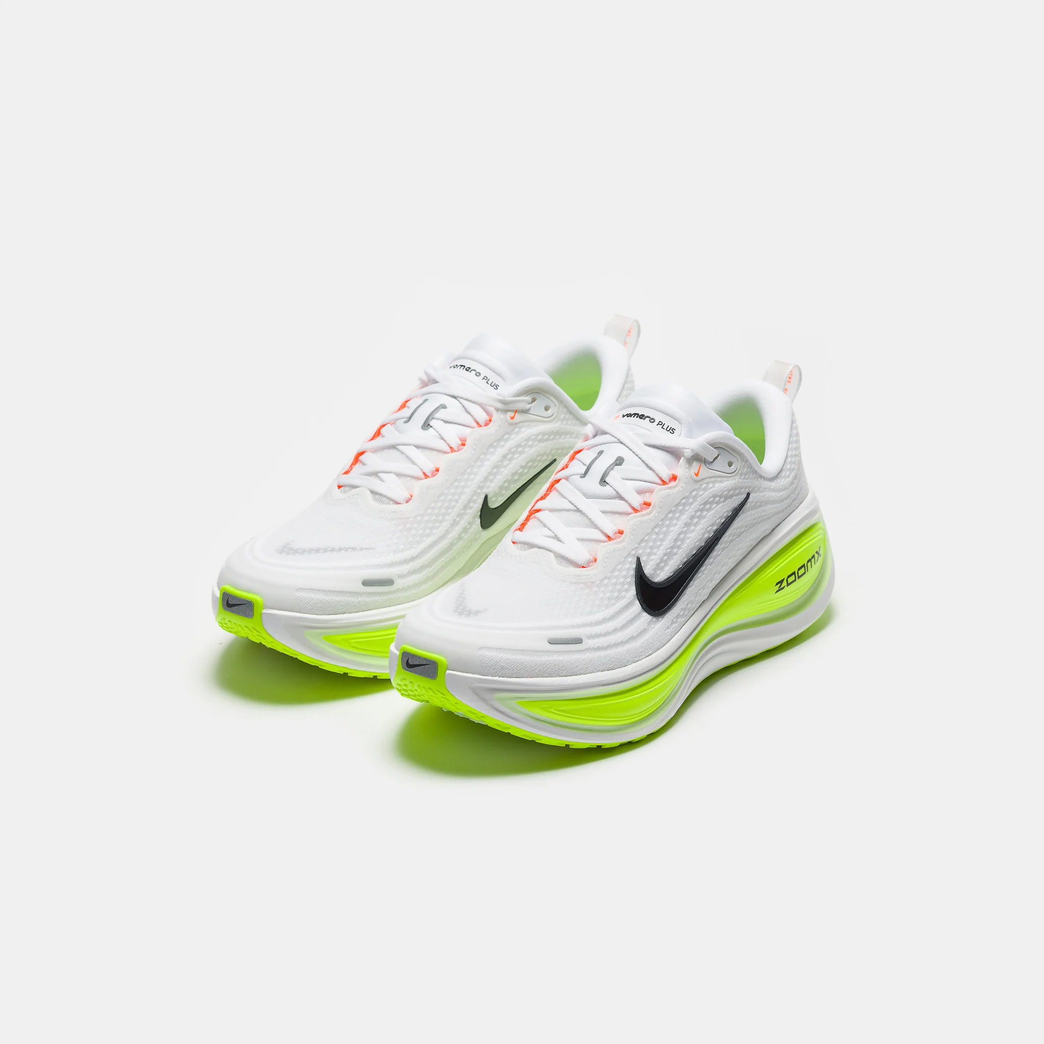 Vomero Plus Sneaker in White/Black/Volt/Barely Volt - Image 3