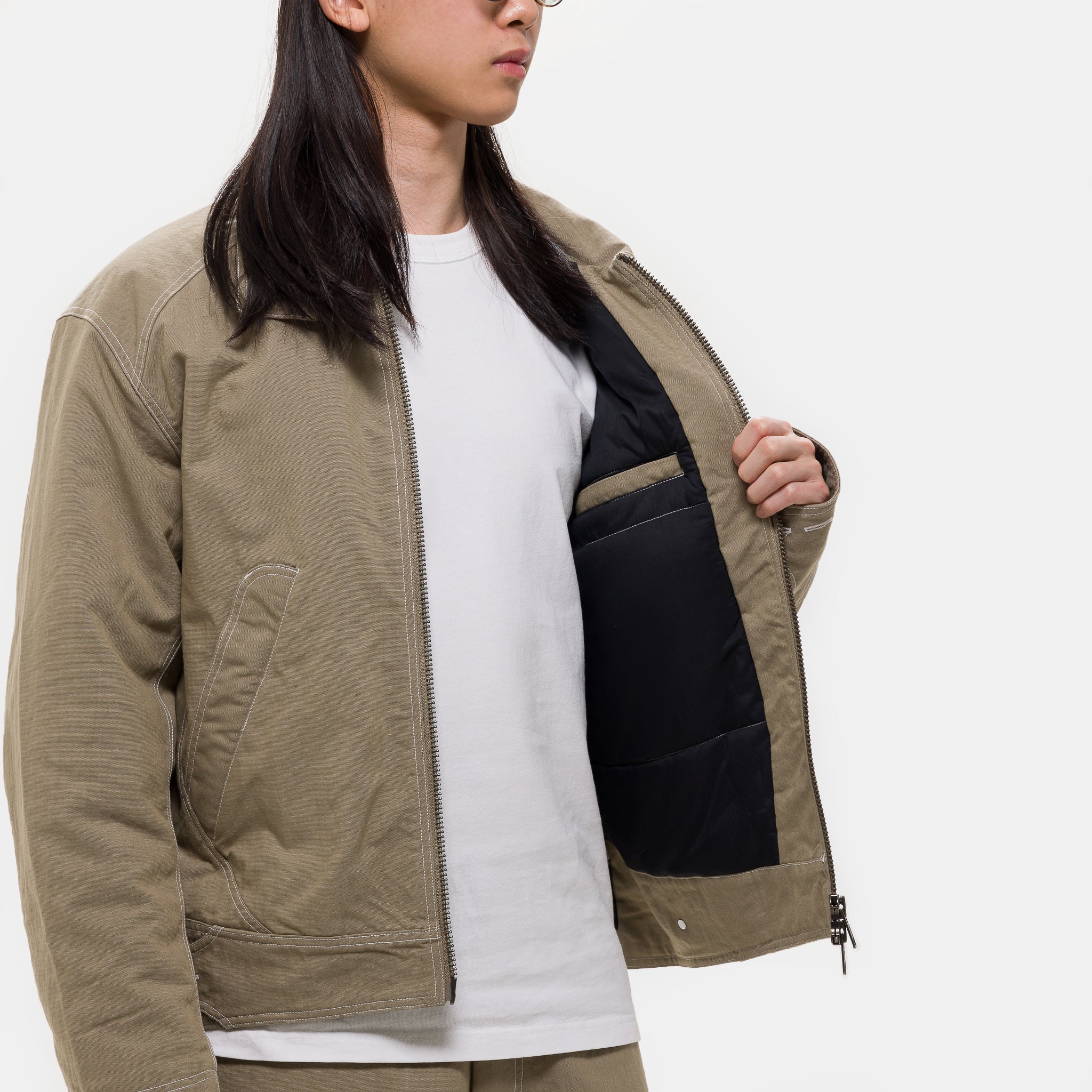 Welder Zip Insulated Jacket in Travertine - Image 5