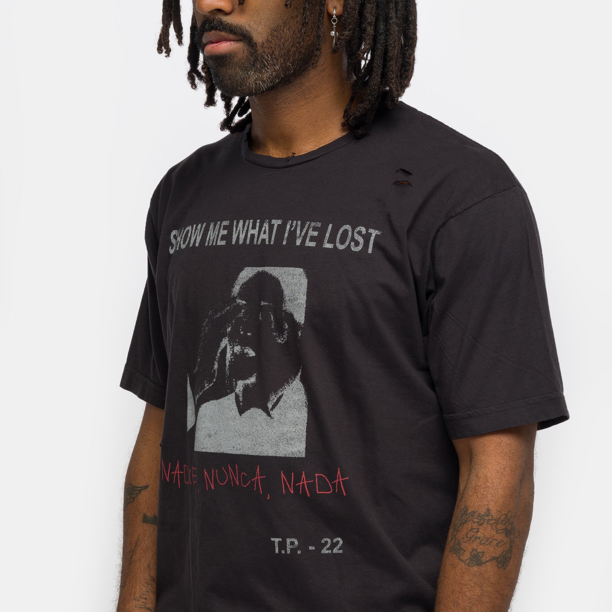 What Have I Lost T-Shirt in Black - Image 4