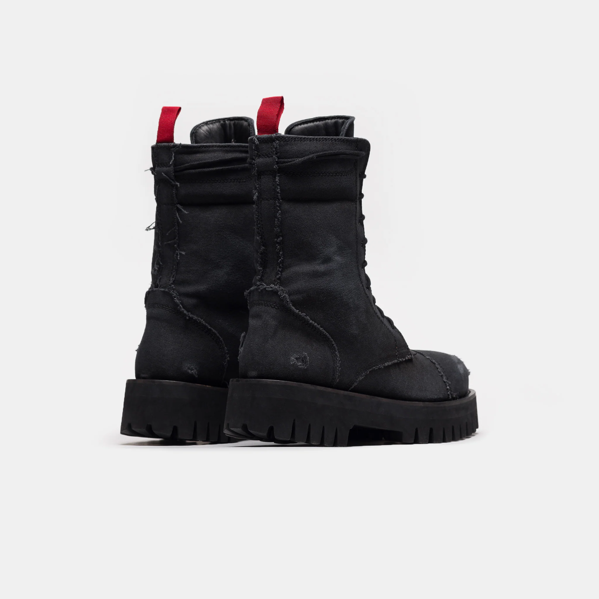 X Boot in Distressed Black - Image 4