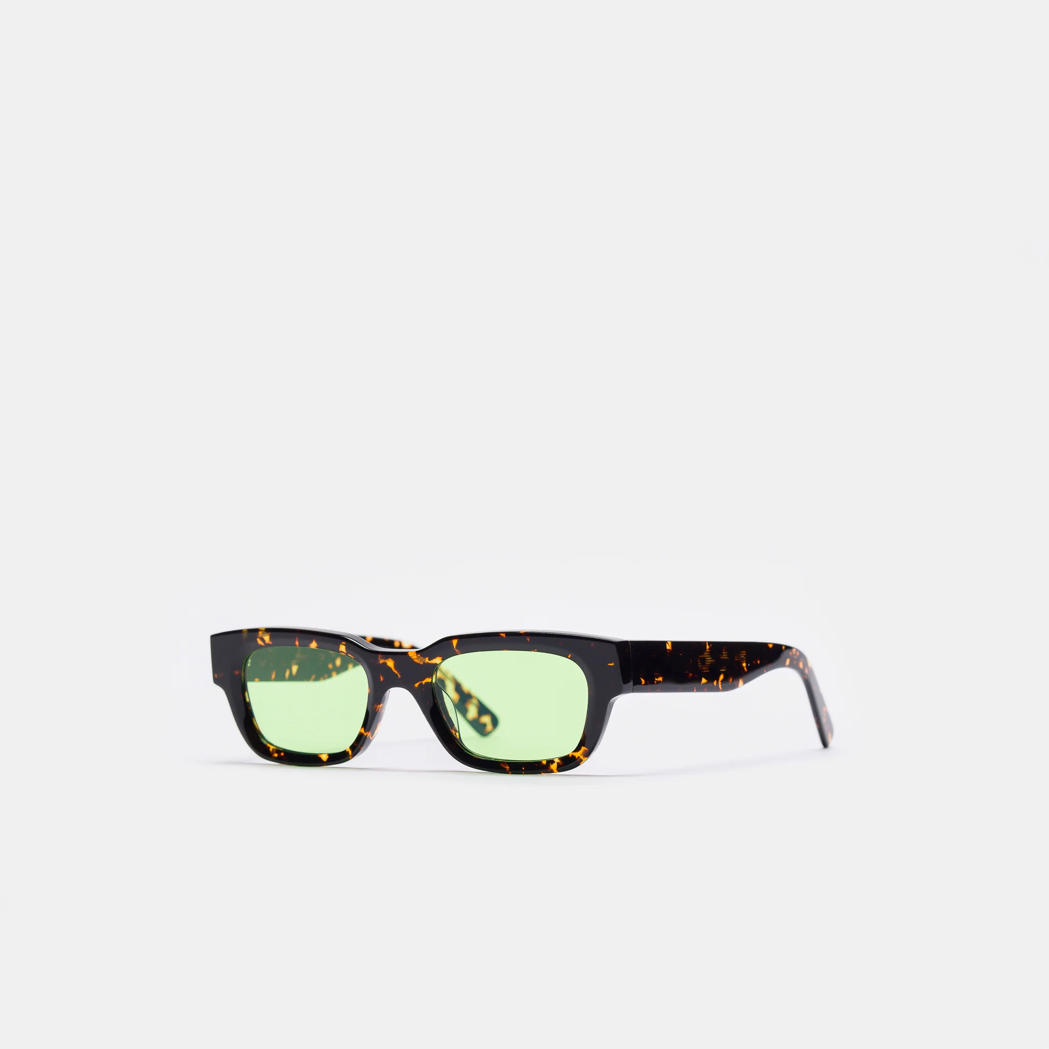 Zed Sunglasses in Tokyo Tortoise/Apple Green - Image 2