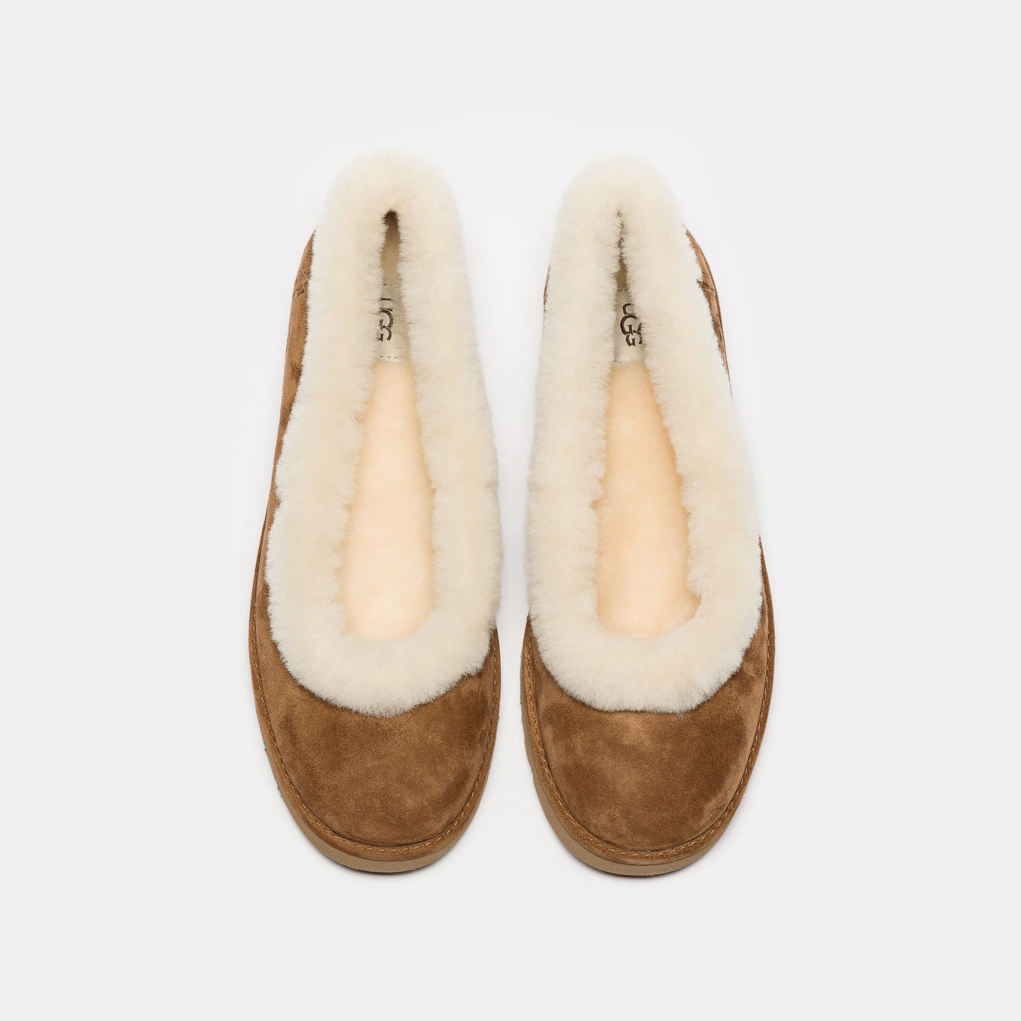 Zora Ballet Flat Slipper in Chestnut - Image 4